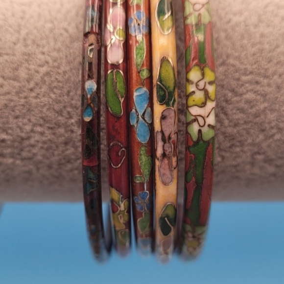 1 Cloisonne Enamel Bangle - Picture 3 of 9